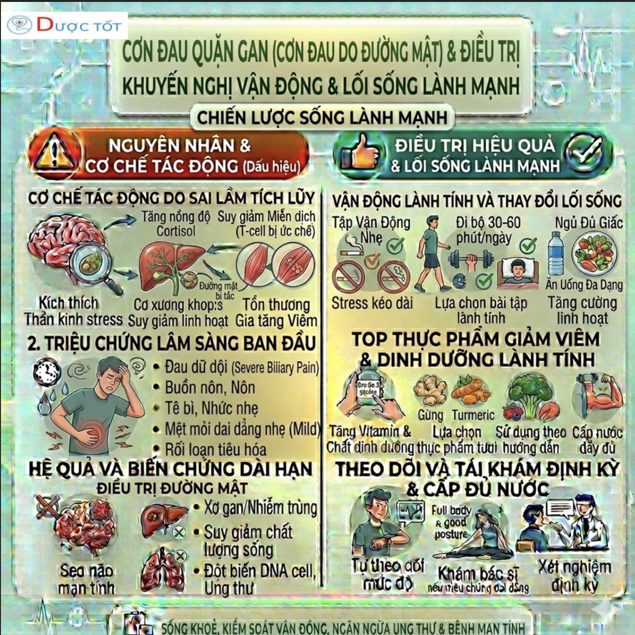 CƠN ĐAU QUẶN GAN (CƠN ĐAU DO ĐƯỜNG MẬT) & ĐIỀU TRỊ