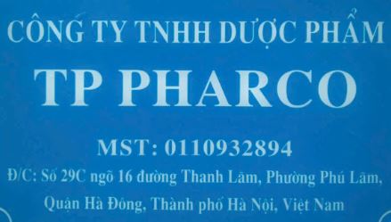 Công ty TNHH dược phẩm TP PHARCO