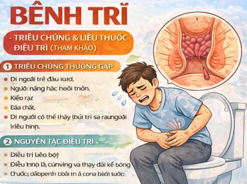 Liều thuốc điều trị bệnh trĩ