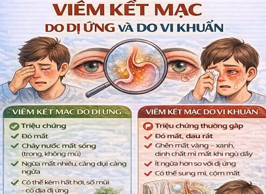 Phân biệt viêm kết mạc do dị ứng và viêm kết mạc do vi khuẩn liều thuốc điều trị tham khảo
