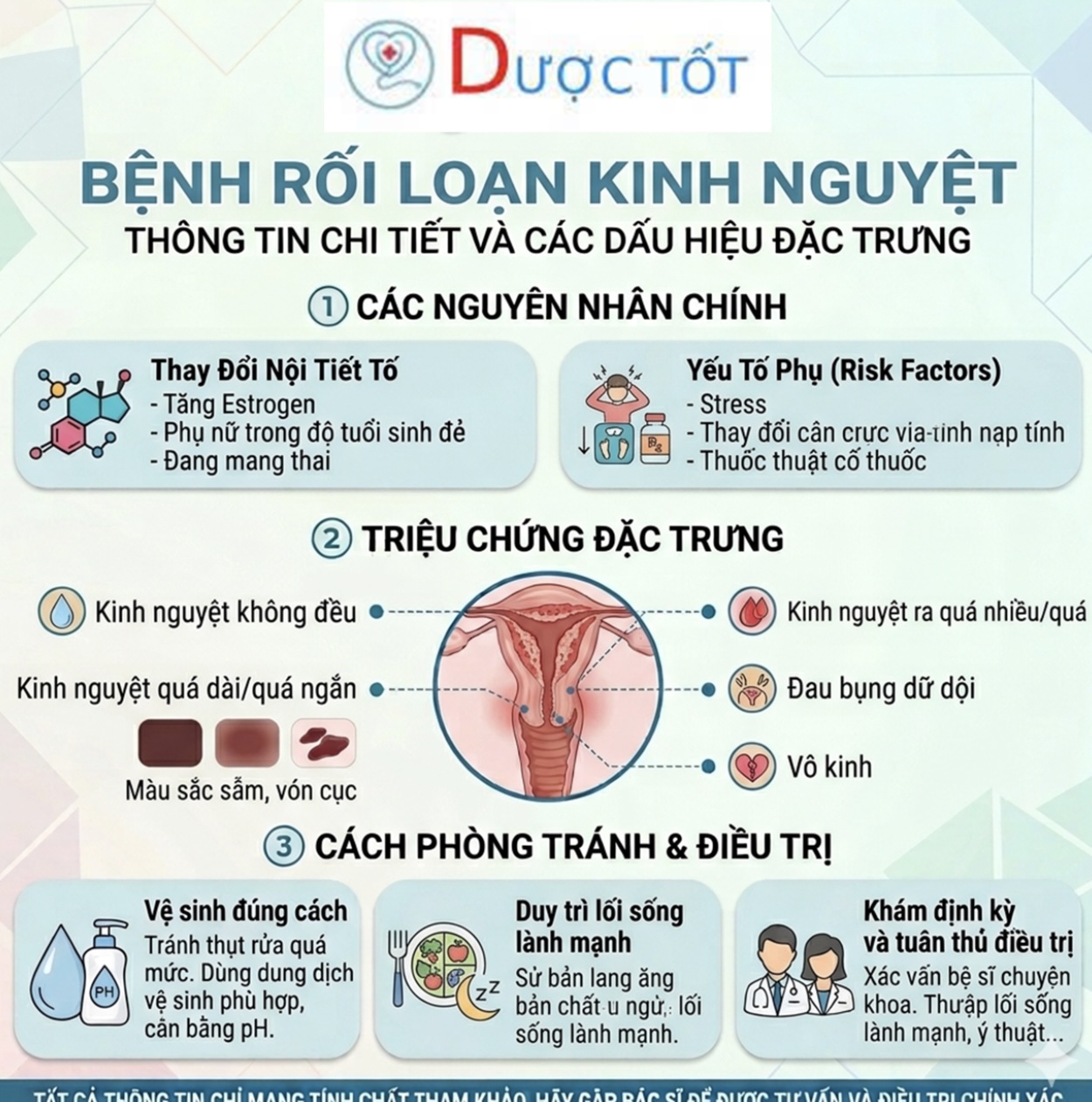 Tình trạng rối loạn kinh nguyệt