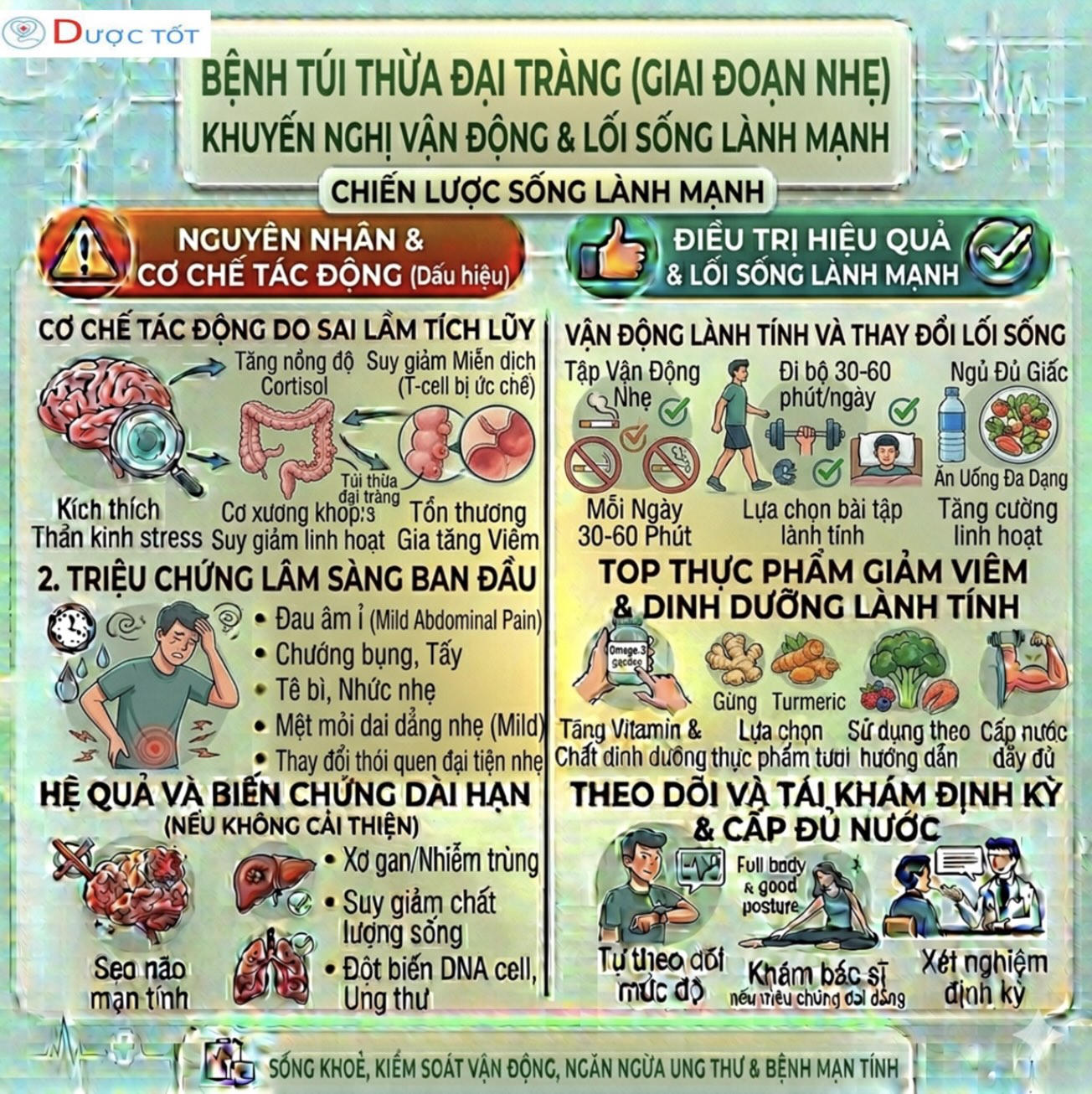 BỆNH TÚI THỪA ĐẠI TRÀNG (GIAI ĐOẠN NHẸ)