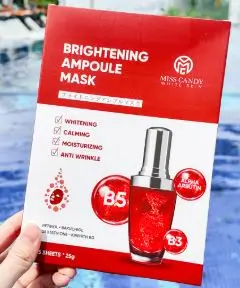 MC Brightening Ampoule Mask - Mặt Nạ Trẻ Hoá & Phục Hồi Da Miss Candy White Skin - Set 5*25g