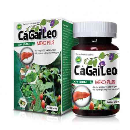 Giải độc bảo vệ gan cà gai leo xạ đen meko plus mekong (c/60v)