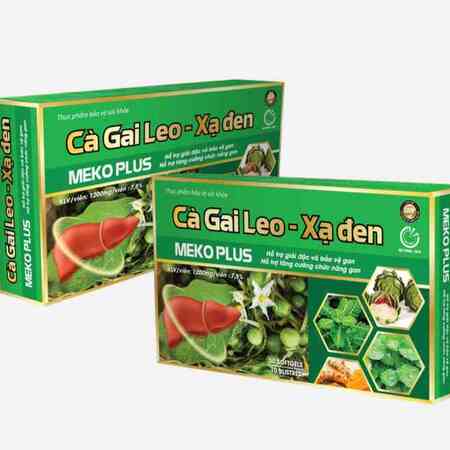 Giải độc bảo vệ gan cà gai leo xạ đen meko plus mekong (h/50V)