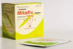 Thuốc kháng sinh Mitafix Children 100mg hộp 12 gói x 1,5g