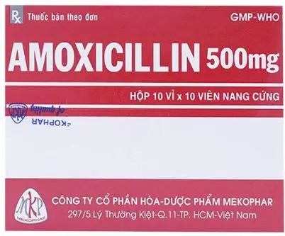 Thuốc Amoxicillin 500mg điều trị nhiễm khuẩn