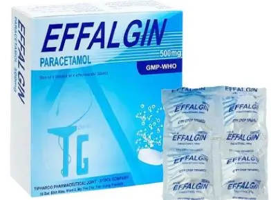 Thuốc Effalgin 500mg được sử dụng để giảm triệu chứng đau hạ sốt