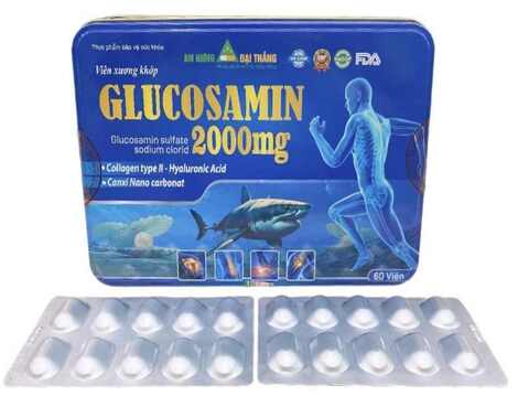GLUCOSAMIN 2000MG HỘP SẮT