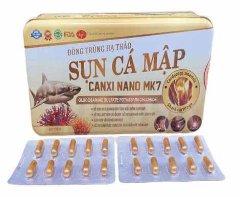 ĐÔNG TRÙNG HẠ THẢO SỤN  CÁ MẬP HỘP SẮT