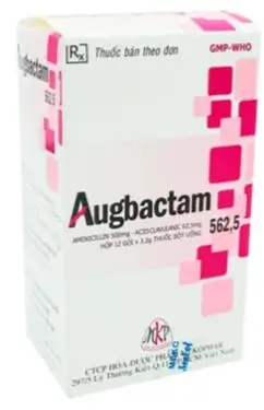 Thuốc Augbactam 562,5 Mekophar điều trị các trường hợp nhiễm khuẩn đường hô hấp trên và tiết niệu
