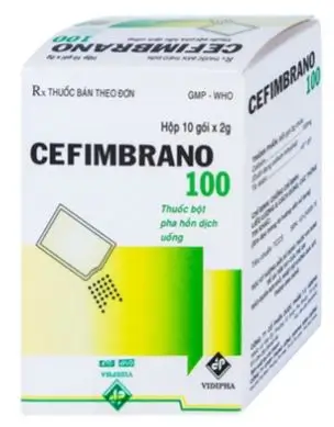 Bột pha hỗn dịch uống Cefimbrano 100 Vidipha điều trị nhiễm khuẩn (10 gói x 2g)