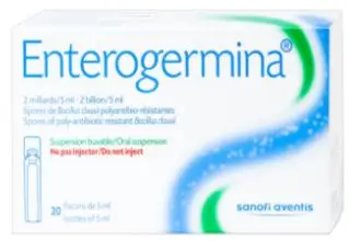 Men vi sinh Enterogermina 2 tỷ/5ml điều trị rối loạn tiêu hóa