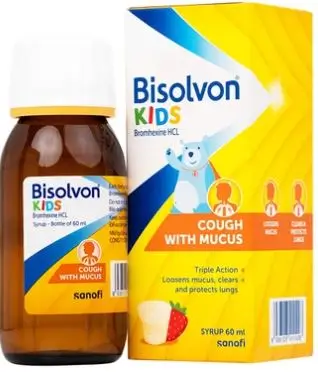 Siro Bisolvon Kids Boehringer làm loãng đờm trong các bệnh phế quản phổi cấp và mạn tính