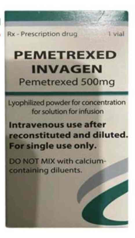 Pemetrexed Invagen 500mg điều trị ung thư
