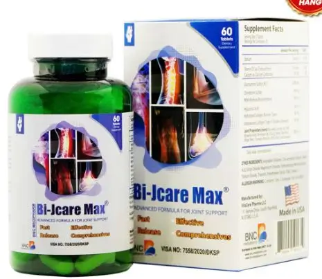 Bi-Jcare Max - Giải pháp tổng thể cho bệnh lý xương khớp - Lọ 120 viên