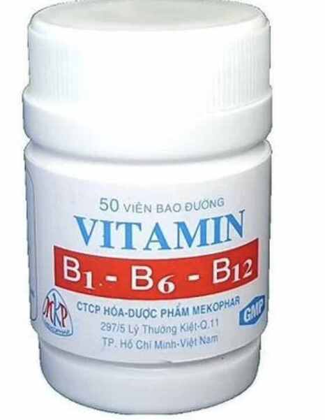 Vitamin B1 - B6 - B12 Mekophar (C/50v)