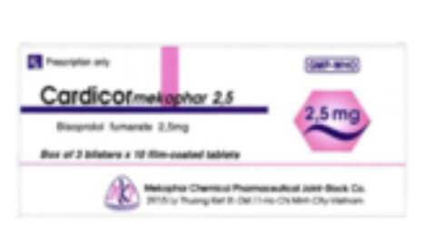 cardicor 2.5 bisolprolol 2.5mg mekophar (h/30v)