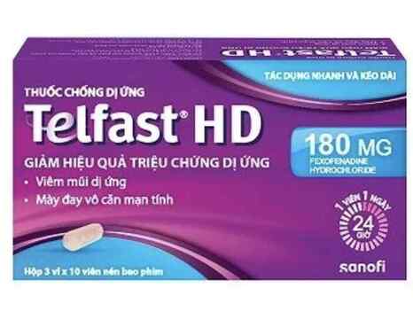 Telfast Hd Fexofenadin 180mg Sanofi (Hộp/30 Viên)