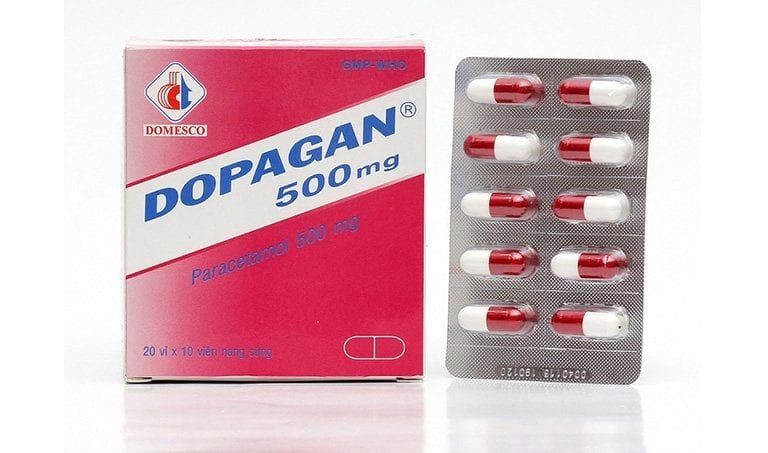 Thuốc Dopagan 500mg Domesco giảm đau và hạ sốt (20 vỉ x 10 viên)