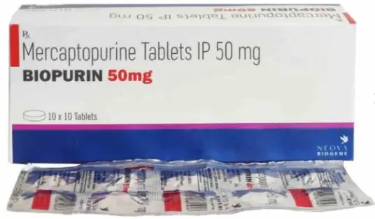Thuốc Biopurin 50mg điều trị bạch cầu