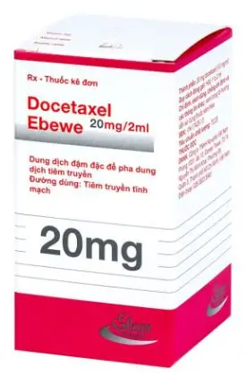 Thuốc tiêm Docetaxel ebewe 20mg/2ml điều trị ung thư