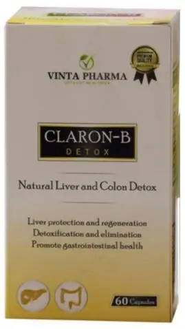 Thuốc CLARON-B Detox hỗ trợ tiêu hóa bảo vệ gan