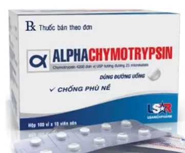 Thuốc Alphachymotrypsin 4200 USP USA - NIC Pharma chống phù nề (100 vỉ x 10 viên)