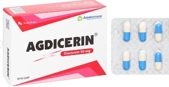 Agdicerin 50mg trị thoái hóa khớp tác dụng chậm (3 vỉ x 10 viên)