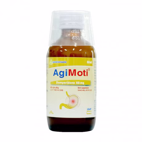 Hỗn dịch uống Agimoti Agimexpharm điều trị chứng nôn và buồn nôn (chai 60ml)