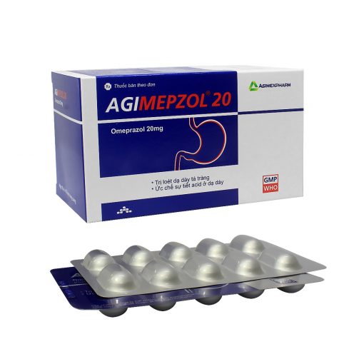 Agimepzol 20mg VNA - Hộp 100 viên - Agimexpharm