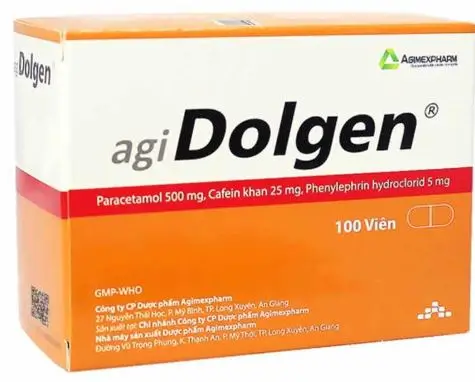Thuốc AgiDolgen điều trị giảm đau, hạ sốt do cảm cúm, giảm đau trong viêm xoang