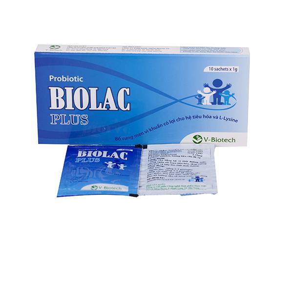 TPBVSK Cốm vi sinh Probiotics Biolac Plus - Hộp 10 gói - V-Biotech 