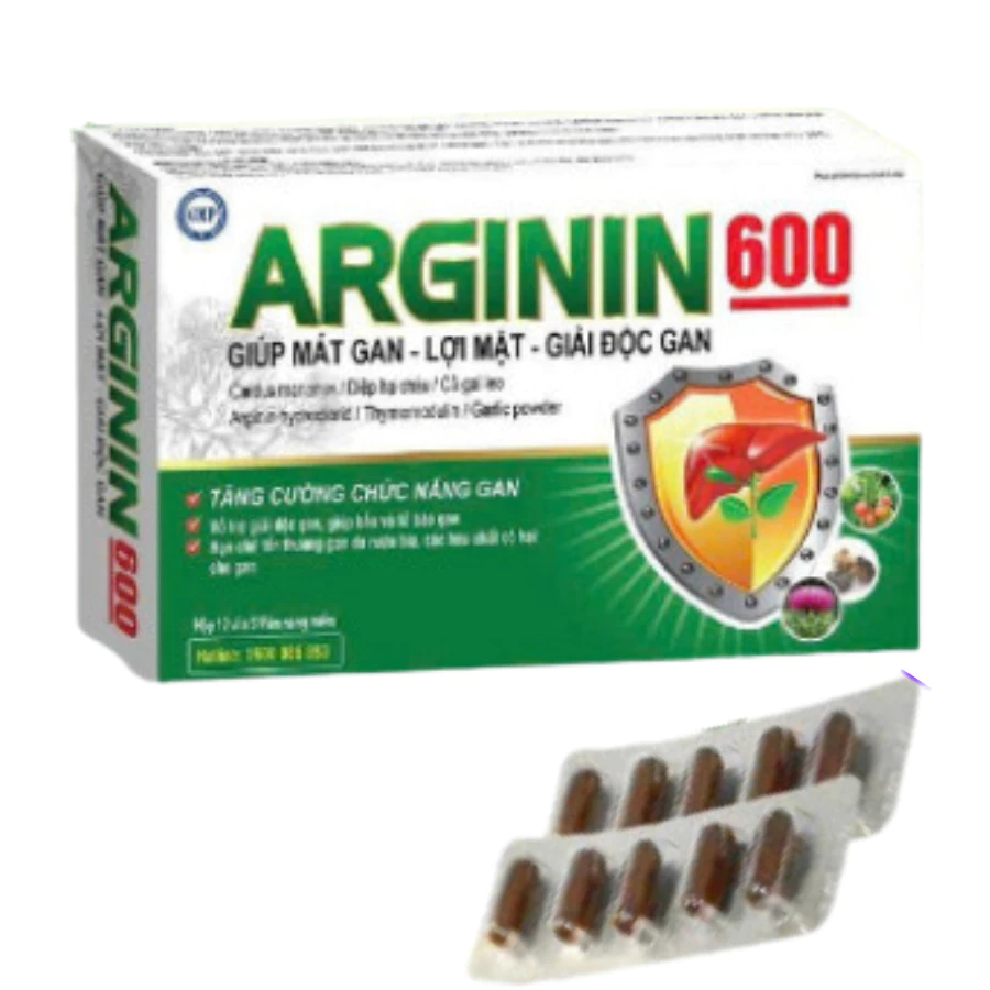 ARGININ 600 (5 viên/vỉ x 12 vỉ/hộp) - 10