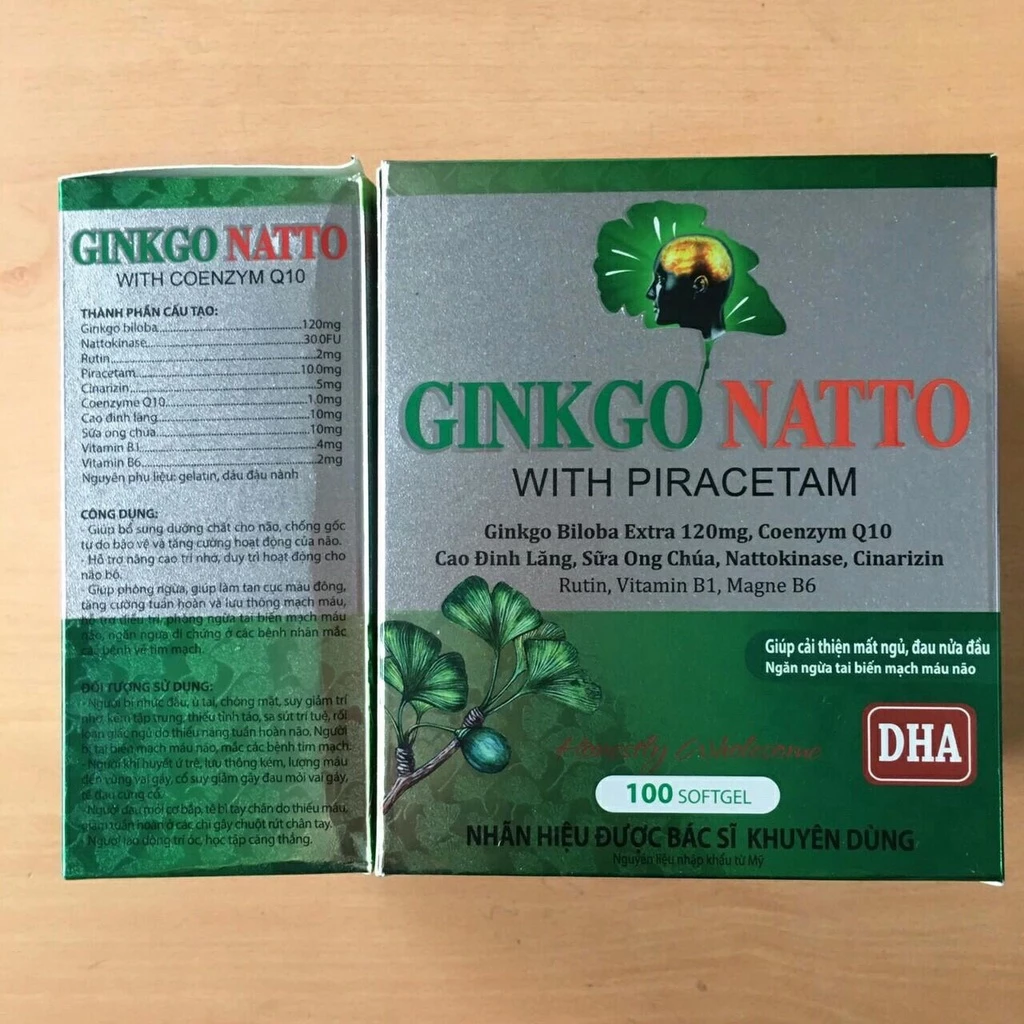 GINKGO NATTO Q10 120 (10viên/vỉ x 10vỉ/hộp) - 04