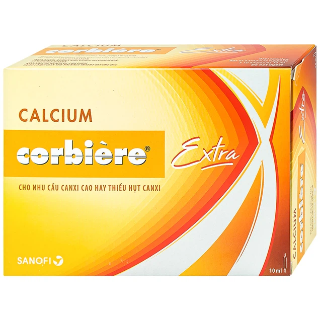 Calcium corbiere extra sanofi (hộp/30ống/10ml)