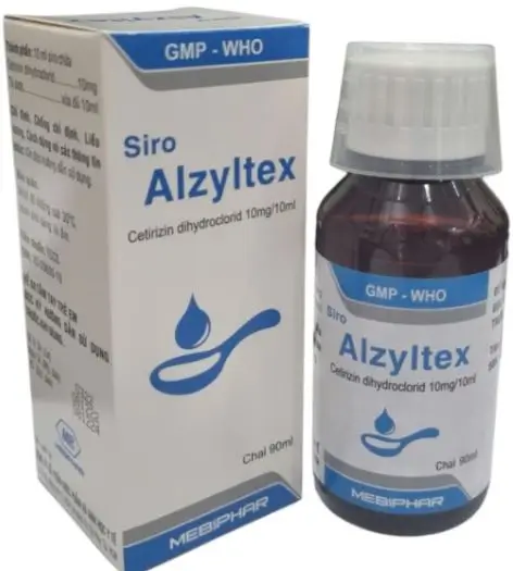 Siro Alzyltex 120ml điều trị triệu chứng của các bệnh dị ứng