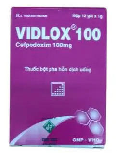 Thuốc Vidlox 100 điều trị nhiễm khuẩn do các vi khuẩn nhạy cảm