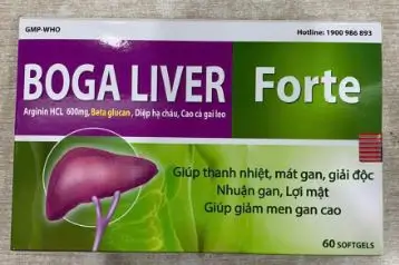 Viên uống Bổ gan BOGA LIVER FORT mát gan, giải độc gan, tăng cường chức năng gan hộp 60 viên