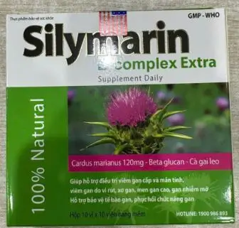 Viên uống giải độc gan Silymarin 120mg - Hộp 100 viên