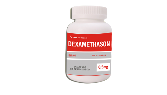 Dexamethason 0.5mg (Chai 500 viên)