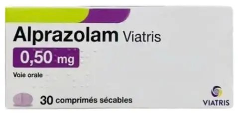 Thuốc Alprazolam Viatris 0,5mg dùng để điều trị lo âu