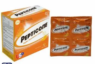 Viên sủi uống US Pharma PEPTICONE hỗ trợ giảm khó tiêu, đầy hơi (Hộp 10 vỉ x 4 viên)