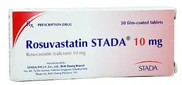 Thuốc hạ mỡ máu Rosuvastatin Stada 10 mg hộp 30 viên