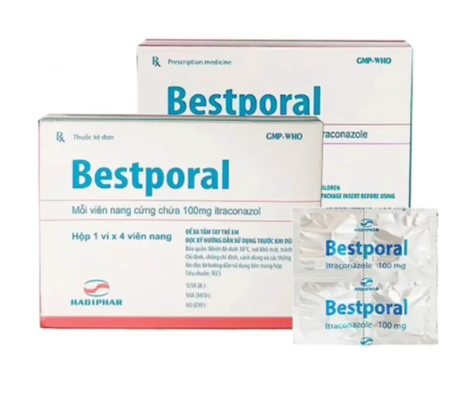 Thuốc Bestporal 100mg điều trị các bệnh nhiễm nấm