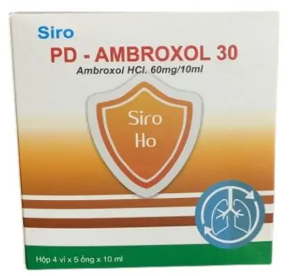 Thuốc PD-Ambroxol 30mg/5ml điều trị các tình trạng hô hấp cấp tính và mãn tính đặc trưng bởi tiết chất nhầy bất thường