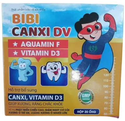 Bibi Canxi DV Bổ sung canxi, vitamin D3, giúp xương, răng chắc khỏe