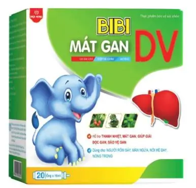 Bibi Mát Gan DV hỗ trợ thanh nhiệt, mát gan, giúp giải độc gan, bảo vệ gan