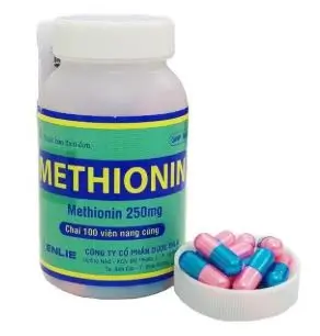 Thuốc giải độc quá liều paracetamol Methionin 250mg ENLIE chai 100 viên nang cứng