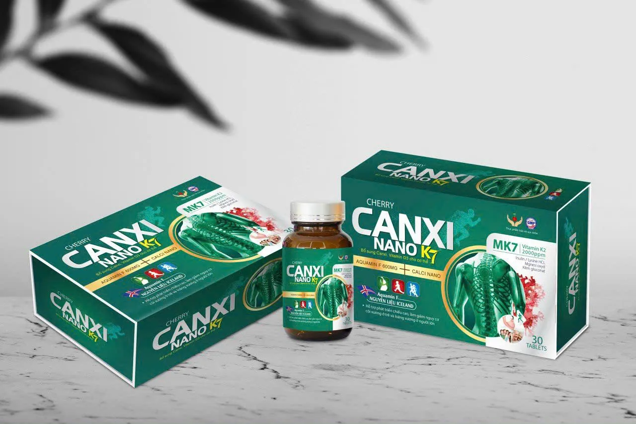 Cherry Canxi Nano K7 – Bổ sung Canxi Nano cho trẻ em, hỗ trợ phát triển chiều cao